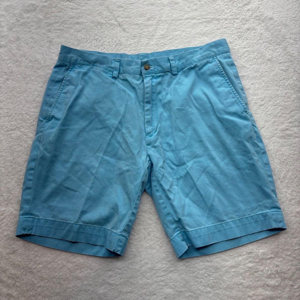 Polo Ralph Lauren Mens Light Blue Cotton Chino Shorts Size 34 RN 41381